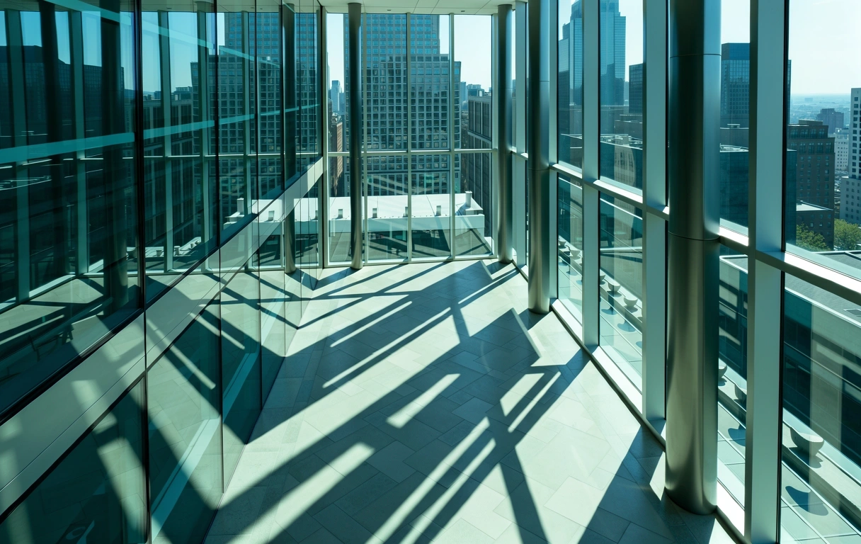 Corporate headquarters architectural view